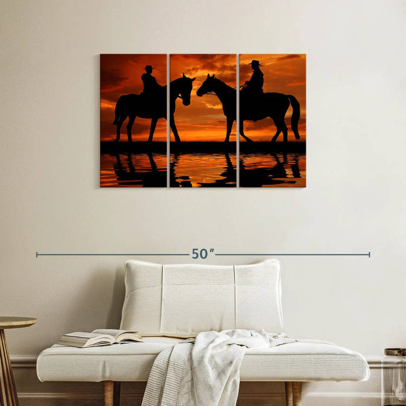 Lelar Cowboy Duo, 24" H x 38" W