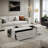 Rectangular Sliding Top Coffee Table With 2 Drawers And 2 Hidden Storage Compartments