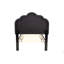 Lit simple en tissu avec tête de lit à motif floral et revêtement à DEL-1020434712-1020434715