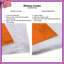 Moustache noire sur rideaux de fenêtre orange, moustache diaphane et obscurcissant - 2 panneaux-129428858-129428859