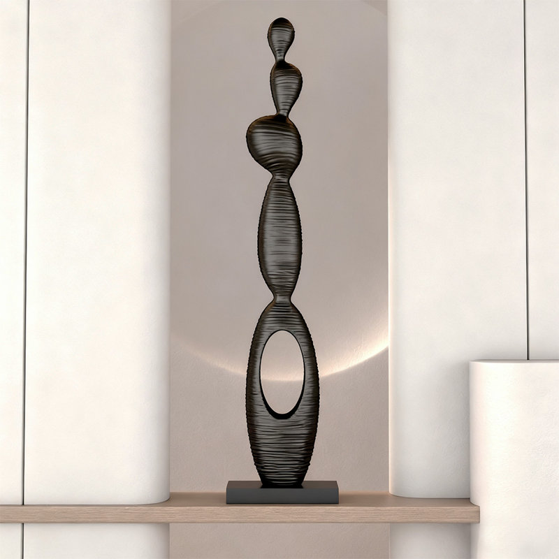 Modern Finial Decorative Object, 31.5" H x 9.06" W x 5.91" D