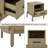 Lyra Solid Wood 1-Drawer End Table
