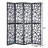 Giyano 4 Panel Screen Room Divider, White-125203081
