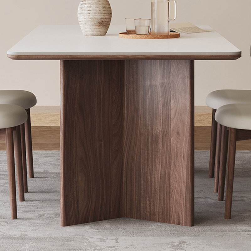 Table de salle à manger rectangulaire moderne et simple, H 29,52 po x L 55,11 po x l 31,49 po