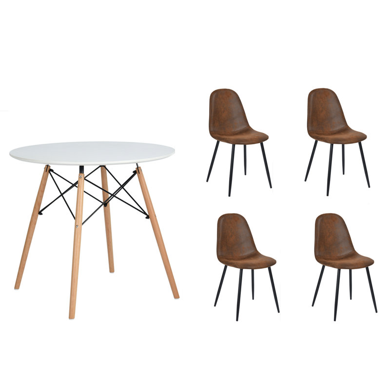 Ensemble repas pour 4 personnes Elum, Blanc