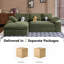 Canapé compressé avec 3 coussins de dossier et 2 coussins décoratifs, tissu en velours côtelé doux pour le confort et le style-885502459