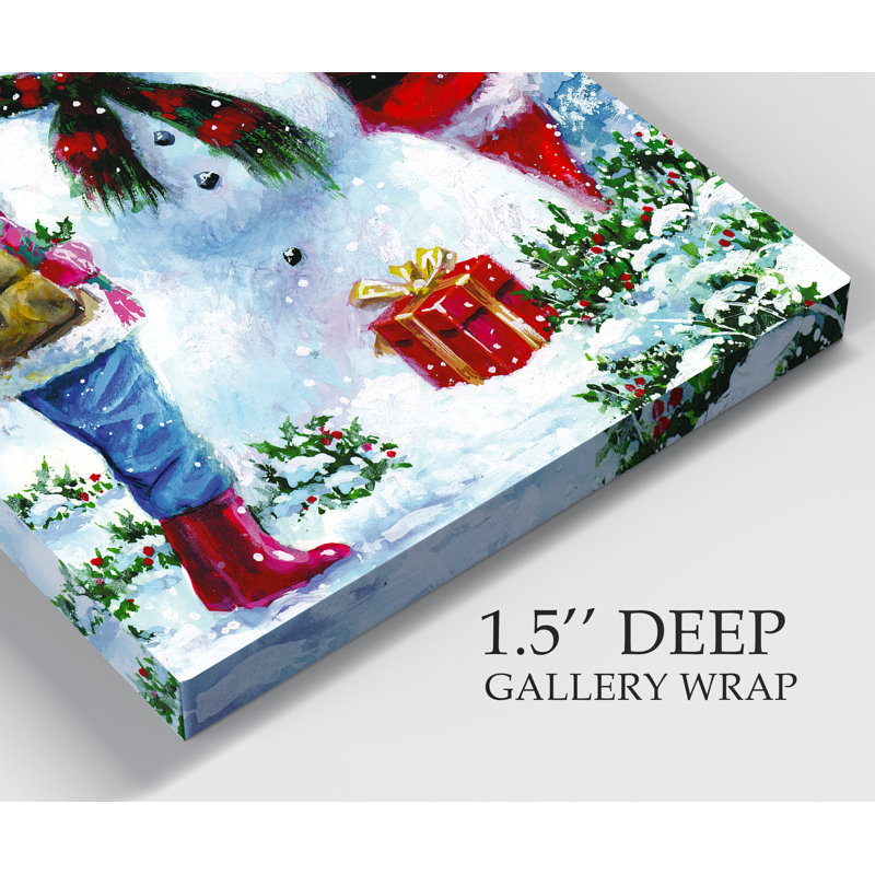 « joyful santa-gallery » par parvez taj,, impression sur toile tendue 1 pièce, H 48 po x l 36 po x P 1 po