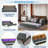 Gata Upholstery Daybed with Trundle, LED lights, Storage Headboard and Wireless Charging -1837105316