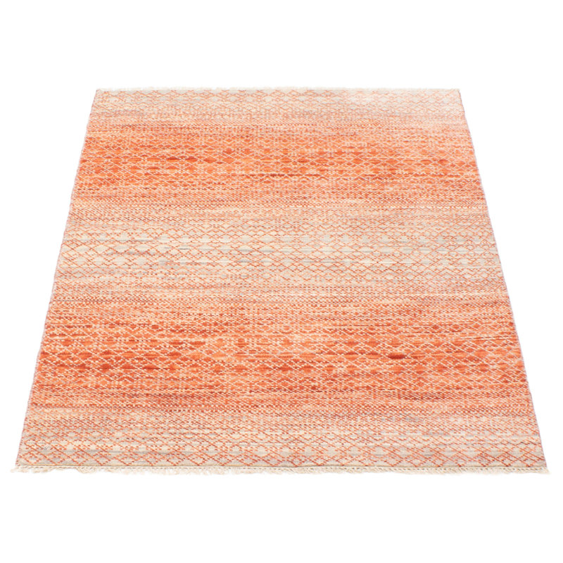 Tapis cuivre ombre en soie One Of A Kind 4 pi 2 po x 6 pi 3 po