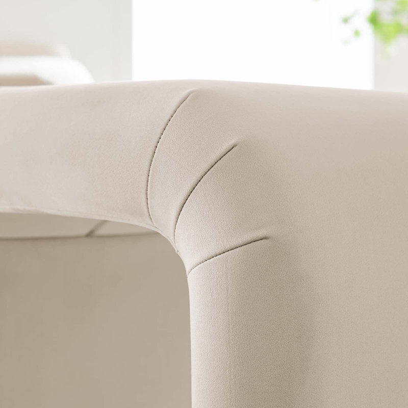 Tabouret d'appoint Modway Koda, Amande / laiton doré