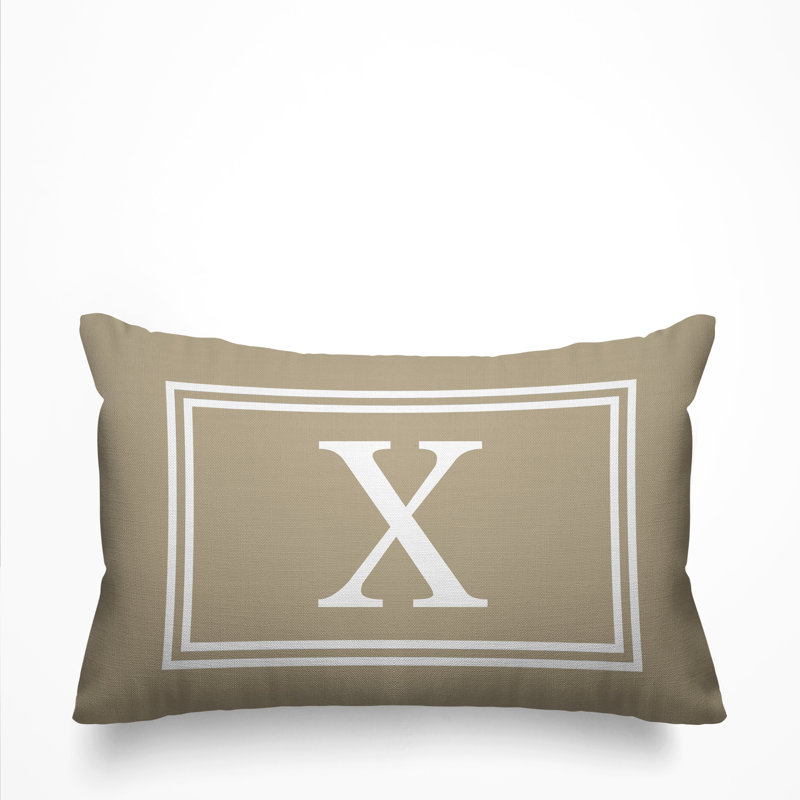 Colter Outdoor Reversible Throw Pillow, Beige, X