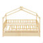 Lit simple en bois avec deux tiroirs-124917714