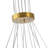13-Copper colored dimmable glass iron pendant light