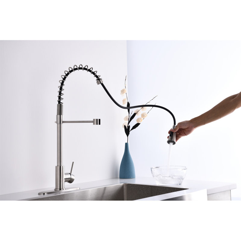 Robinet de cuisine en nickel brossé, Nickel brossé