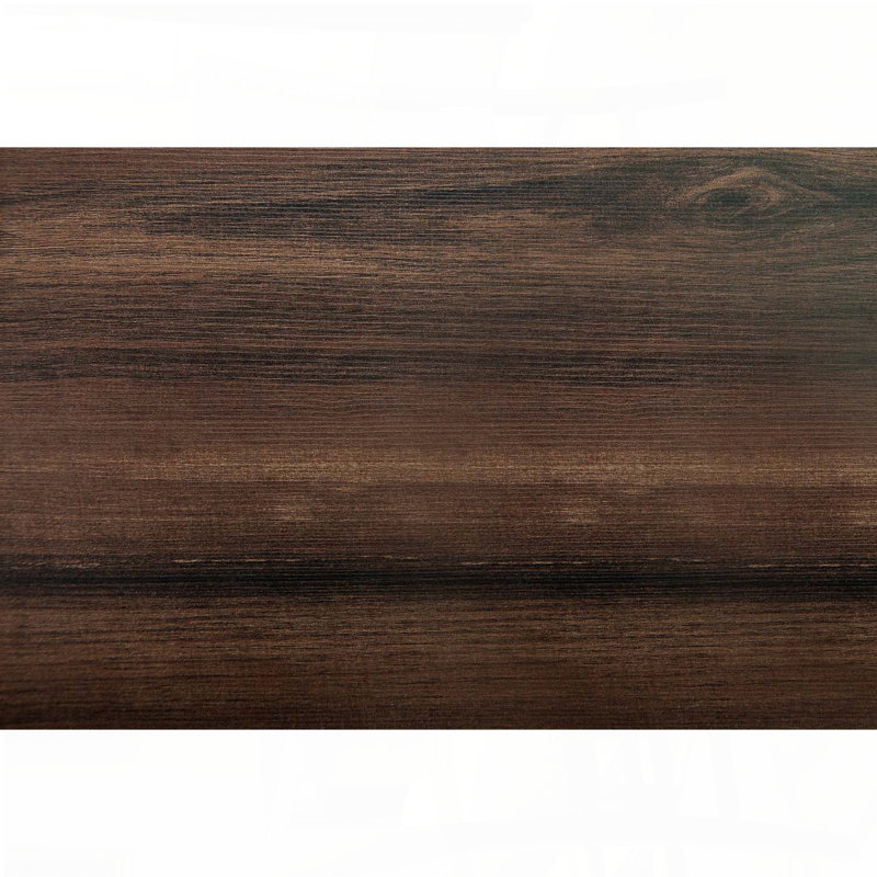 Table de salle à manger contemporaine avec finition en noyer et plateau en mélamine
