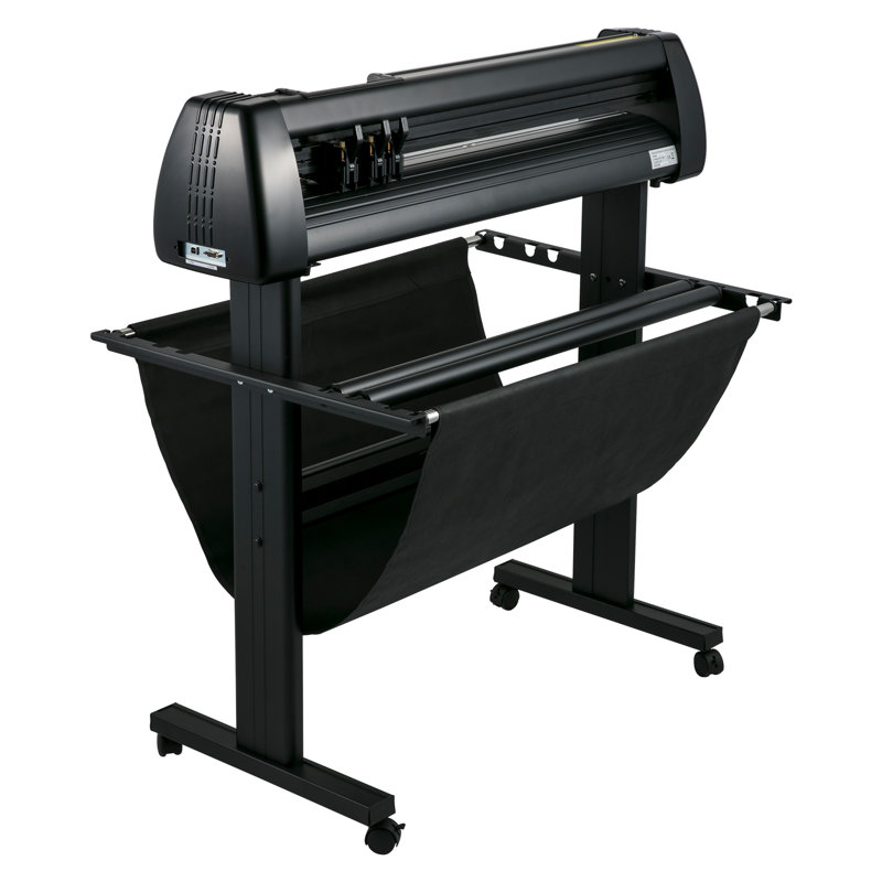 Ensemble de machine à découper le vinyle 34 pouces avec support, afficheur LCD et traceur SignMaster - outil de découpe artisanal professionnel pour les projets de bricolage