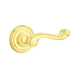 Wave/Drop Privacy (Bed & Bath) Door Lever with Round Rosette