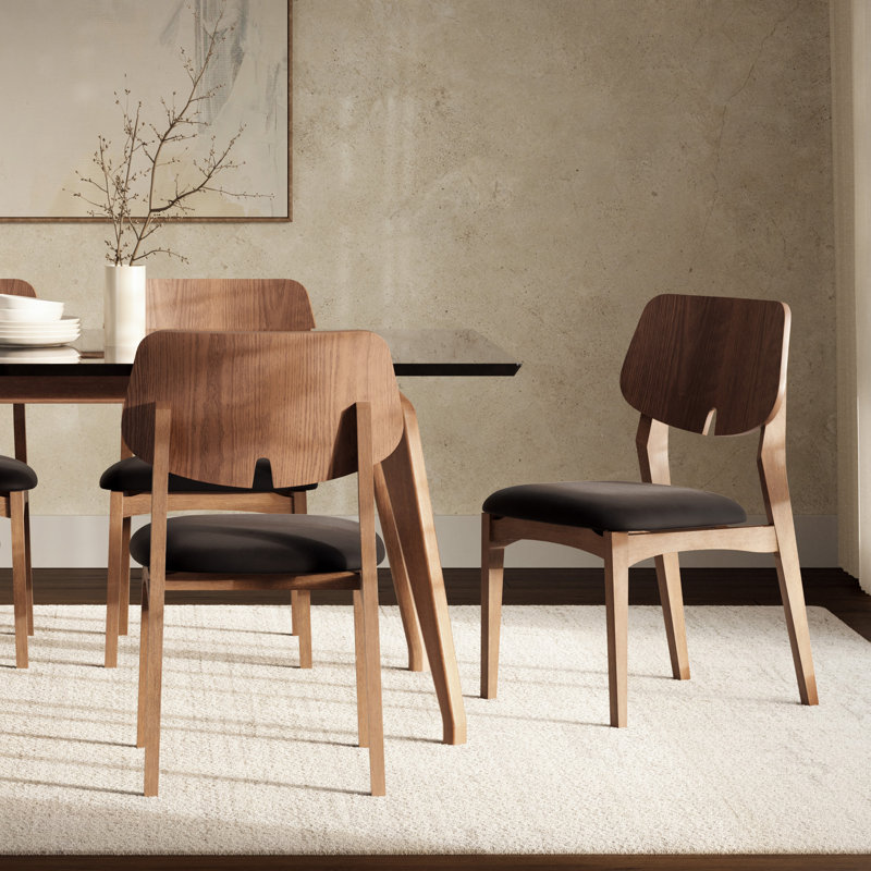 Modern Brazilian Beth Side Chair, Essence Gray/Ebano