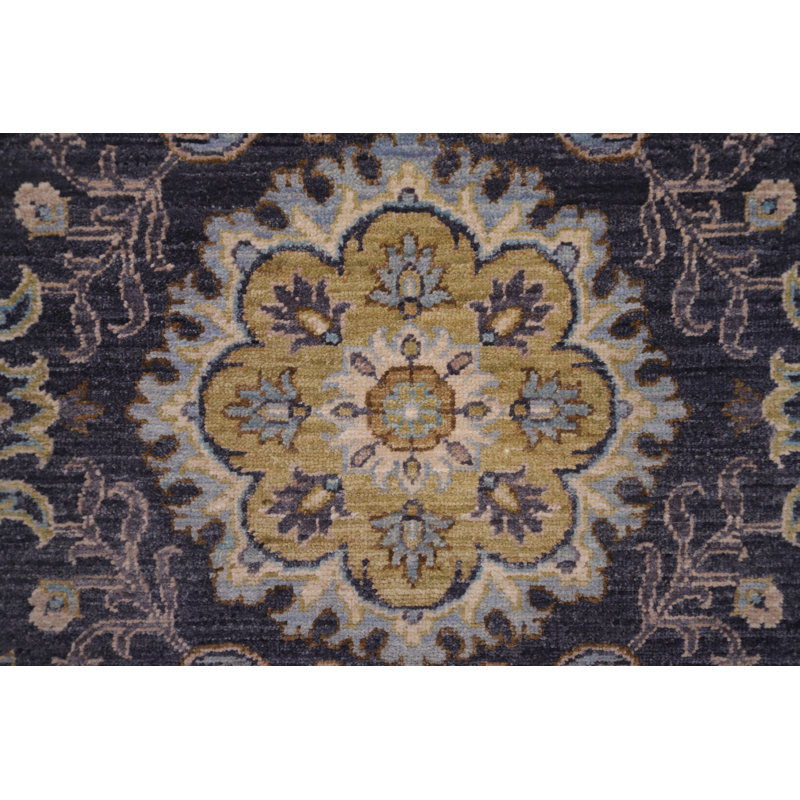 Ziegler Hand-Knotted High-Quality Dark Gray Area Rug