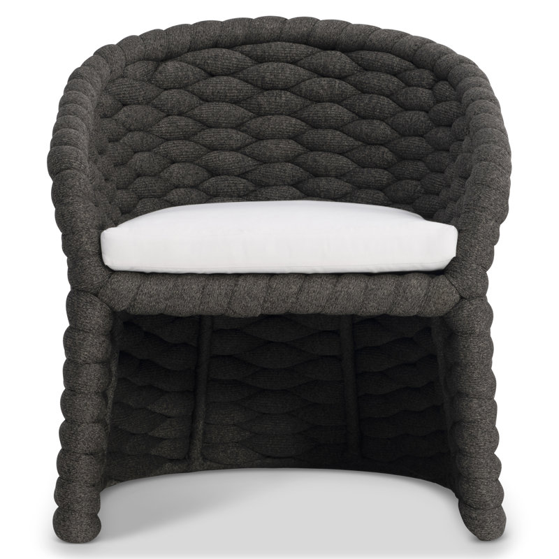 Outdoor Dining Armchair, Black