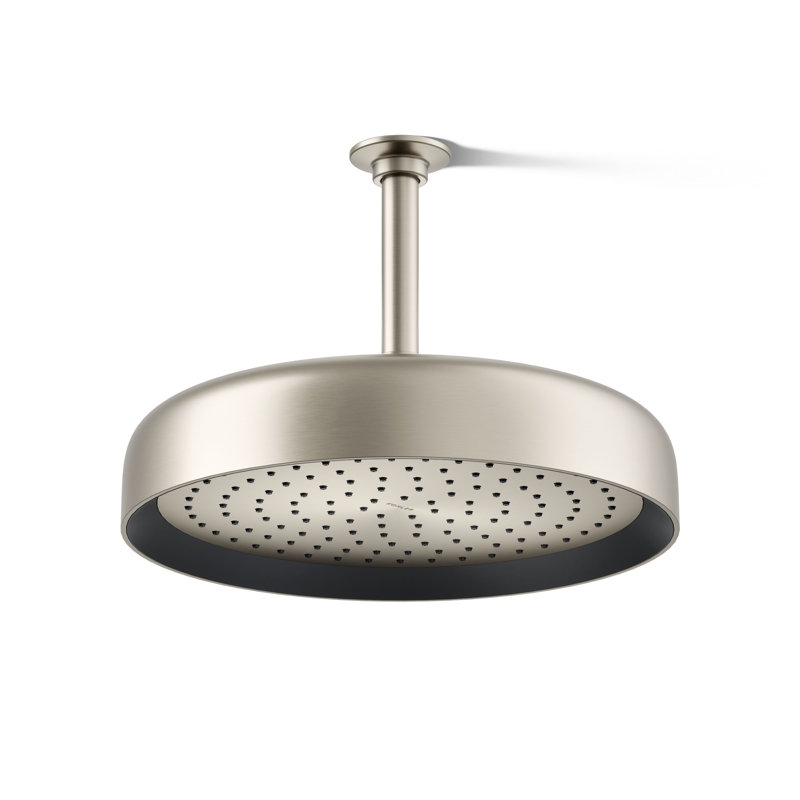 Statement 2.5 GPM Round 12 in. Rainhead with Katalyst Air-Induction Technology, Vibrant Brushed Nickel