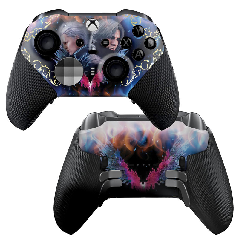DreamController Deviil May Cry 5 X-Box Elite contrôleur série 2 édition limitée personnalisée Elite Series 2 contrôleur pour X-Box One / Series X / S. avec la technologie avancée de peinture HydroDip (pas seulement une peau)