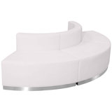 Hercules Alon 3 PC LeatherSoft Modular Reception Configuration w/Taut Back &Seat