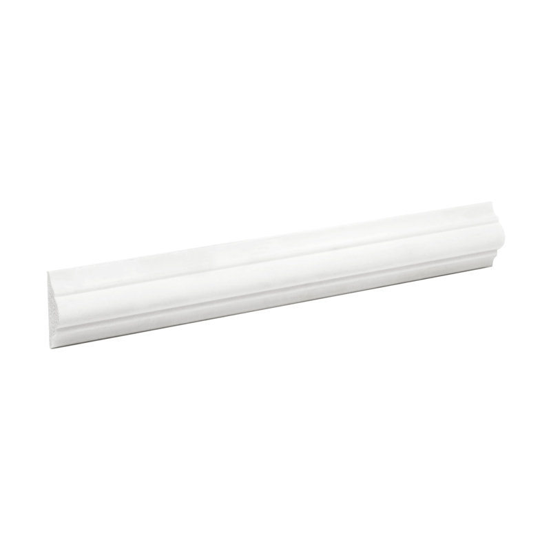 7/8 in x 3/8 in x 6 in Long Recycled Polystyrene Panel Moulding Sample