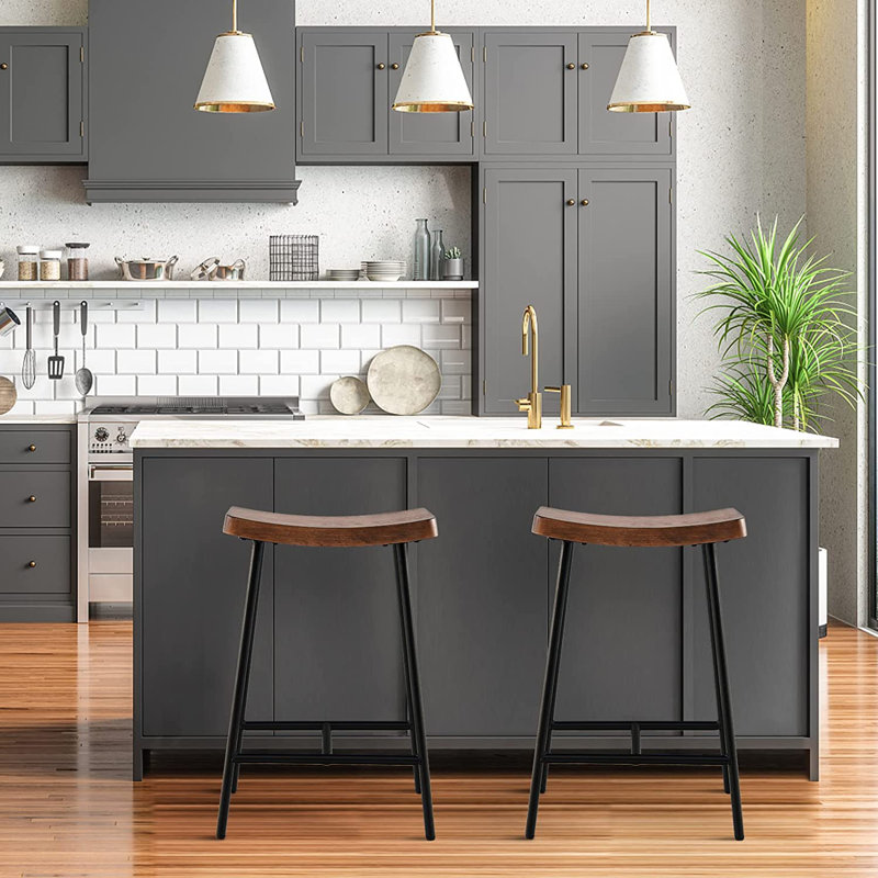 Weert Counter Stool with Metal Frame