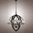 4 - Light Dimmable Globe Chandelier
