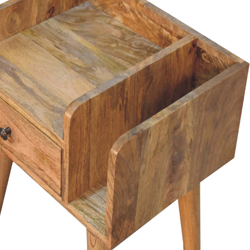 Glenhaven 45cm W Solid Wood Bedside Table