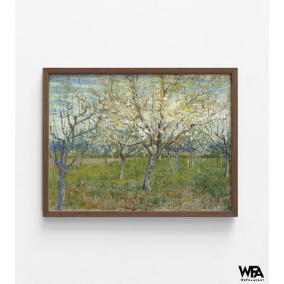 Orchard With Blooming Apricot Trees By Vincent Van Gogh, Orchard Tree Print, Apricot Tree Painting Print, Van Gogh Tree, Famous Van Gogh Art