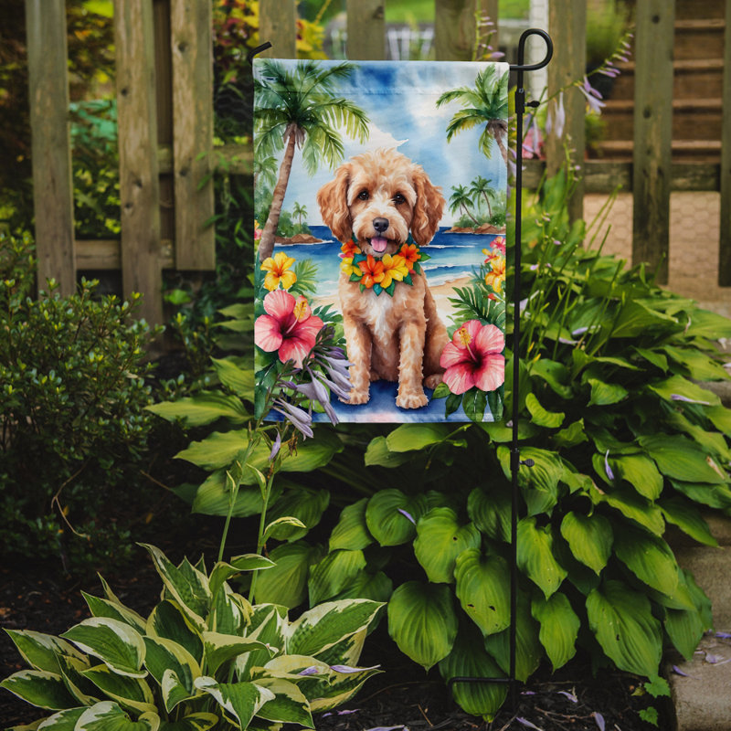 Drapeau de jardin en polyester double face H 15,5 po x l 11,25 po