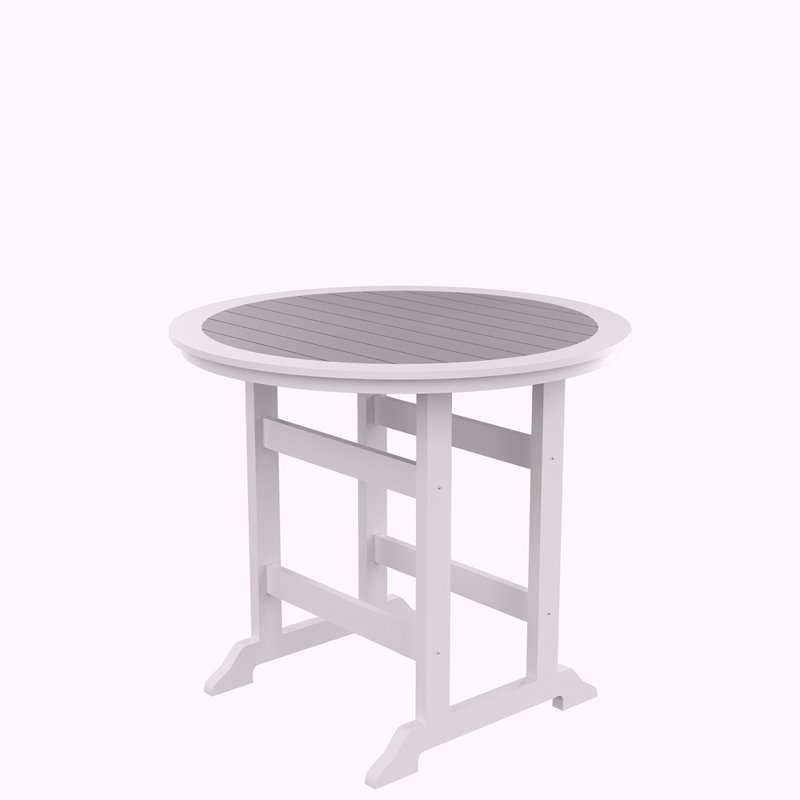 Table de bar en PEHD, table de salle à manger, ensemble de bar de patio, table à hauteur de comptoir pour l'extérieur