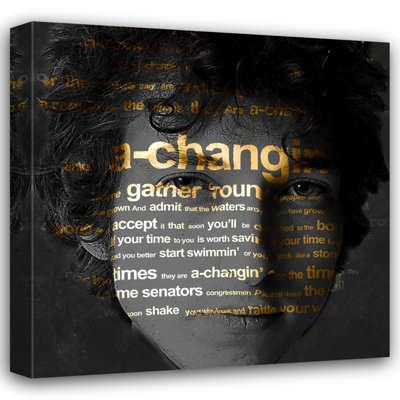 «Bob Dylan Times Achangin» par Stephen Chambers - photographie sur toile tendue