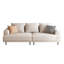 Canapé respirant en tissu de lin et de coton, structure en bois massif, coussin de siège en éponge hautement élastique, beige clair-1705937226-1705937236