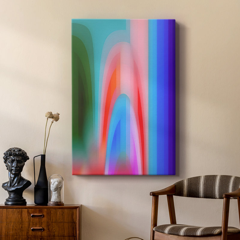 Groovy Prism Gradients I - Custom Cavra Gallery, H 18 po x l 12 po