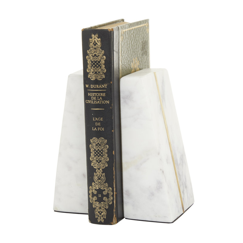 Serre-livres CosmoLiving par Cosmopolitan, Blanc