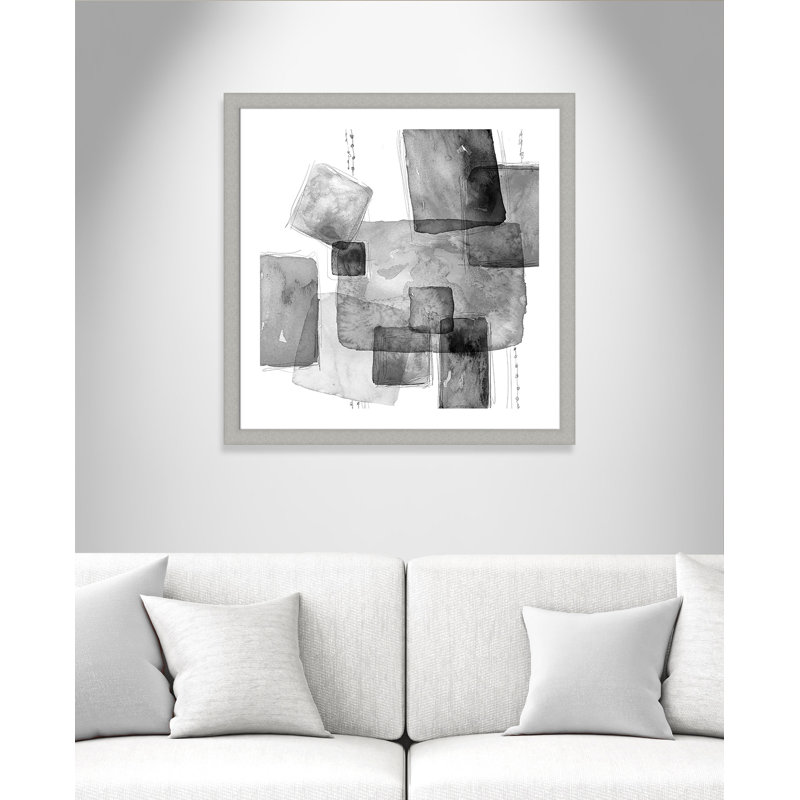 Delaila «Patchlets», reproduction de peinture à l'aquarelle encadrée