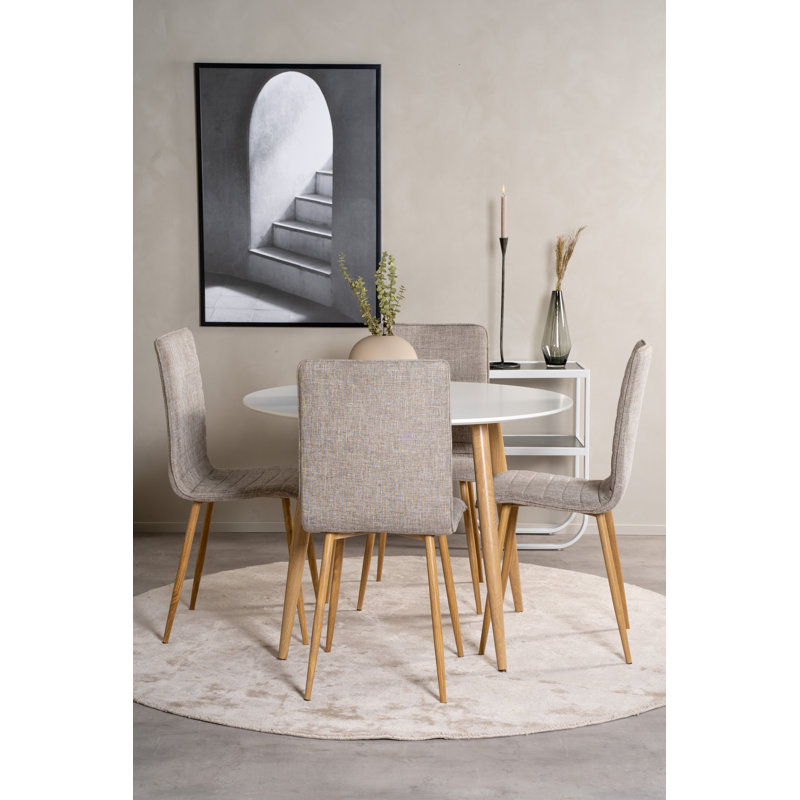 Toth 4 - Person Dining Set, White