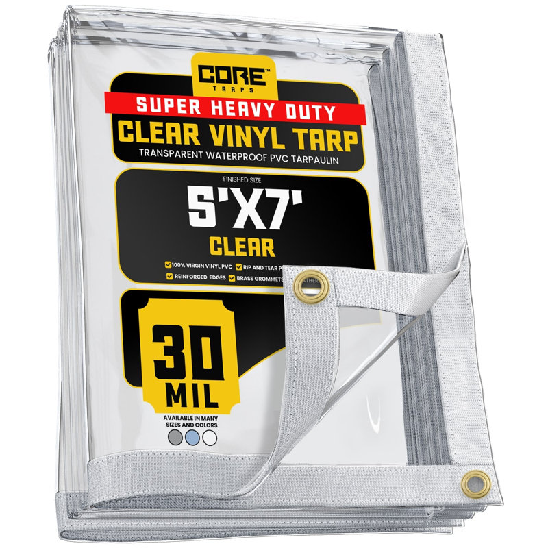 Bâche en vinyle 30 mil Extreme, Transparent, H 84 po x l 60 po x P 1 po