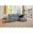 Upholstered Pull Out Sectional Sofa With Storage Chaise, Convertible Corner Couch-412042719