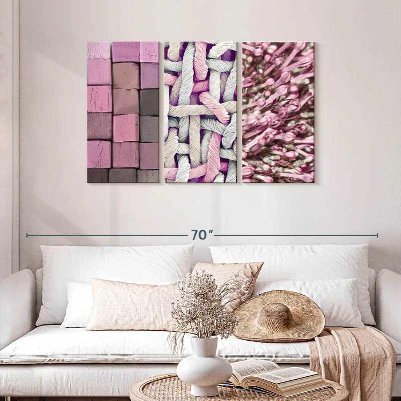 Kerner Pink Things, 28" H x 45" W