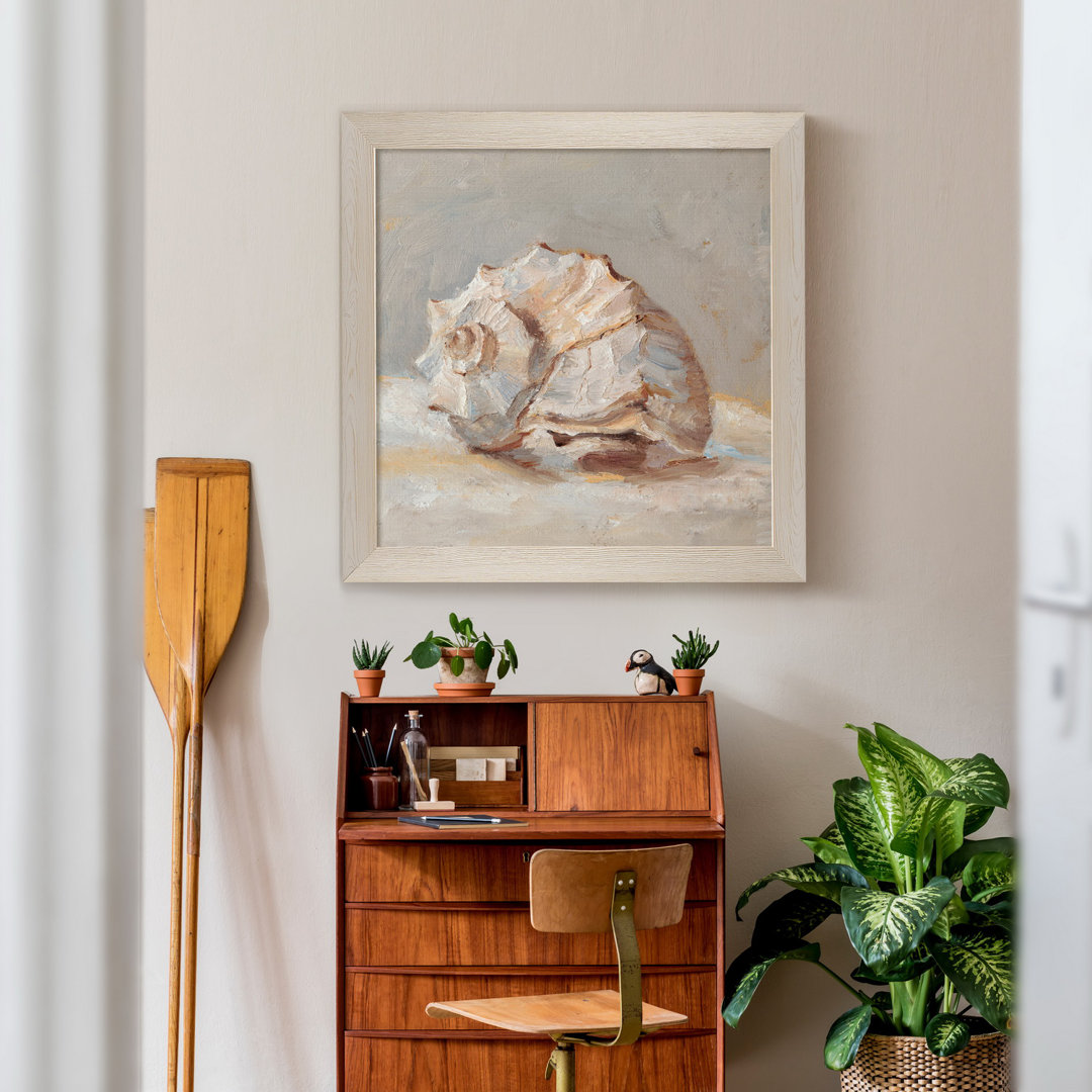 " Impressionist Shell Study II " Painting Print Highland Dunes Frame 