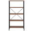 New Canaan 160cm H x 80cm W Steel Etagere Bookcase