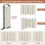 331cm W x 188cm H 6 - Panel Metal Folding Room Divider