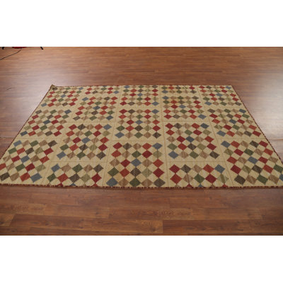 Tapis kilim à motif géométrique All-Over Flat