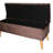 Brown Suede Rectangular Bench With Ample Hidden Storage Area 17" Tall In Smooth For Home