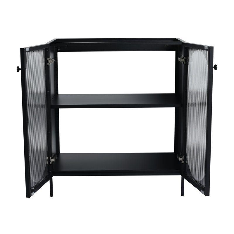 Base de meuble-lavabo autoportant de 30 pouces de couleur noire, construction en acier avec cloison de rangement ouverte, capacité de 180 lb