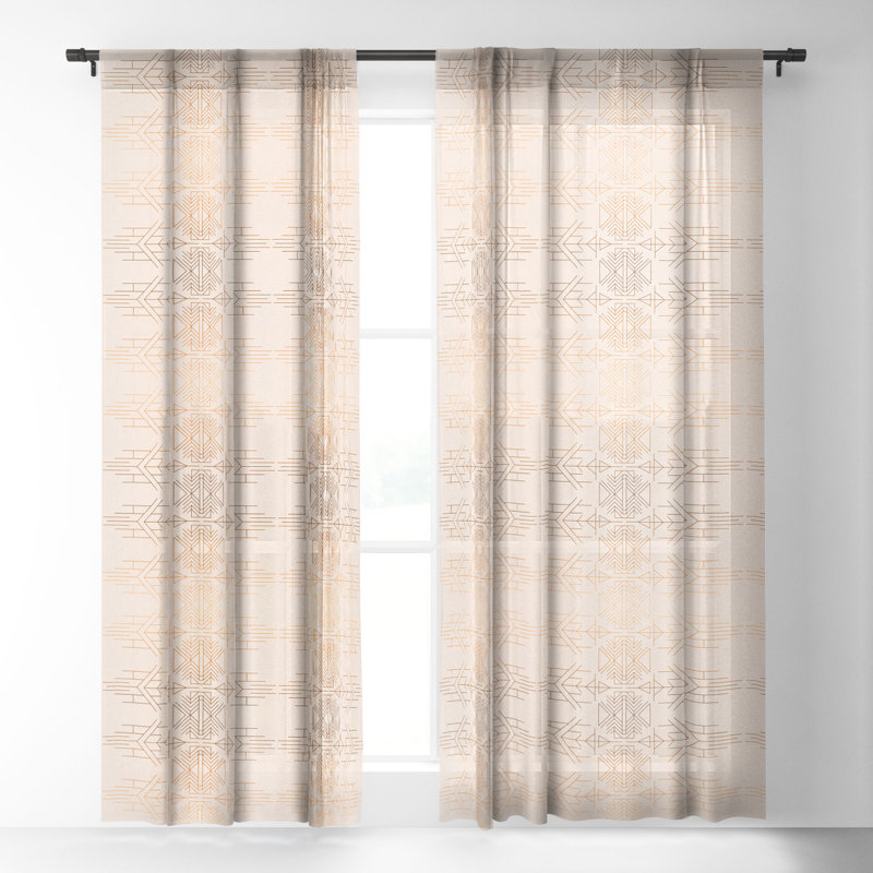 Ensemble de 2 rideaux transparents Holli Zollinger ESPRIT, L 50 po x L 108 po